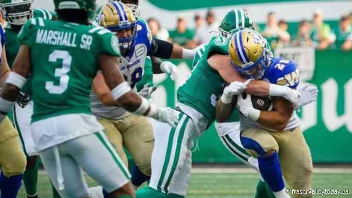 Roughriders work overtime to trip rival Blue Bombers 32-30 in a thriller