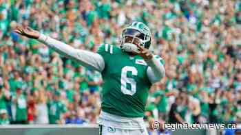 Riders edge Bombers in overtime thriller to take 58th Labour Day Classic