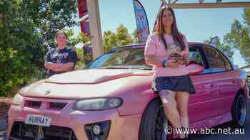 Revheads show off cars and burn rubber at ninth 'festival of wheels' in Alice Springs
