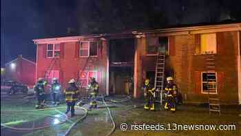 Two injured, 20 displaced in apartment fire on Linster St. in Portlock section of Chesapeake