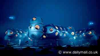 Inside the underwater base scientists plan to build off the coast of Wales by 2027 - where researchers will spend 28 DAYS living in cramped pods 660ft below the surface