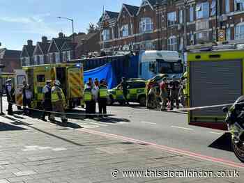 Clapton Common shut as man trapped by lorry after crash