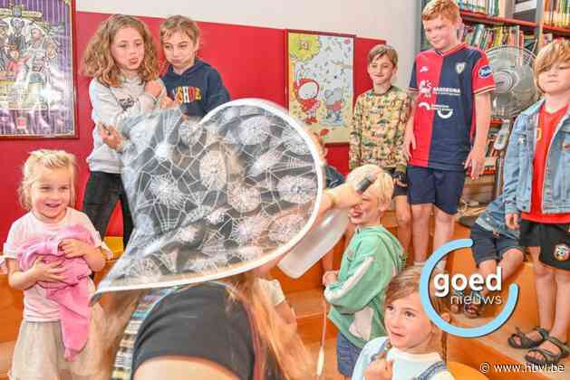 Heks vangt scheten van kinderen in de Lommelse bib