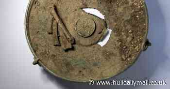 North Ferriby man's shock to find extremely rare 1,500-year-old Anglo-Saxon bowl while out metal detecting