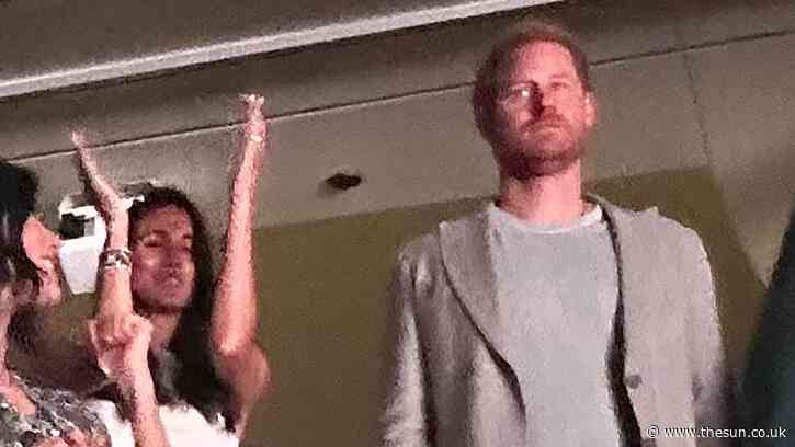 Prince Harry looked like a sulking toddler at Beyonce and a giddy schoolboy watching Messi… how must Meghan feel?
