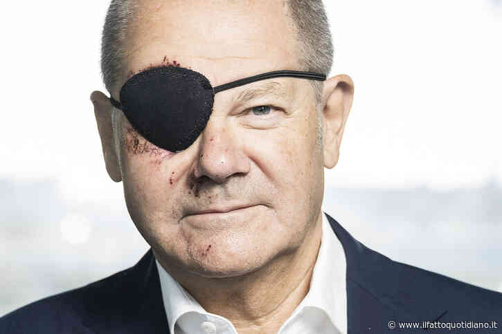 Olaf Scholz posta una foto con una benda sull’occhio dopo una caduta facendo jogging: “Aspetto di vedere i meme”