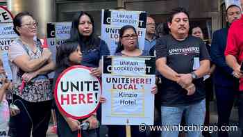 Locked out on Labor Day: Kinzie Hotel workers protest