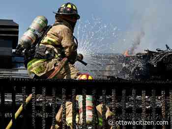 Firefighters battle flames, heavy smoke on top floor of Glebe residence