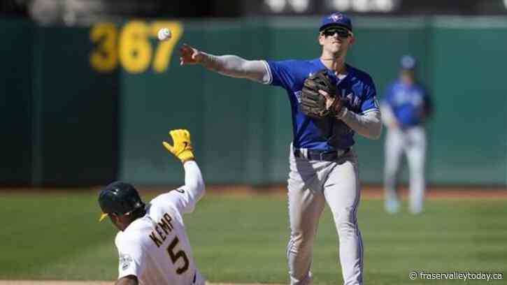 Blue Jays score three runs in 10th, beat Athletics 6-5