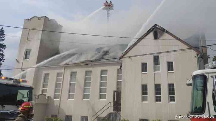 Fire breaks out at Chilliwack church Monday