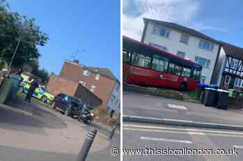 Bexley Road Erith bus and car crash: Five injured