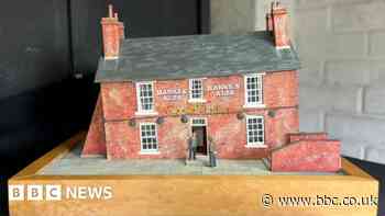 Derbyshire model maker creates miniature Crooked House pub
