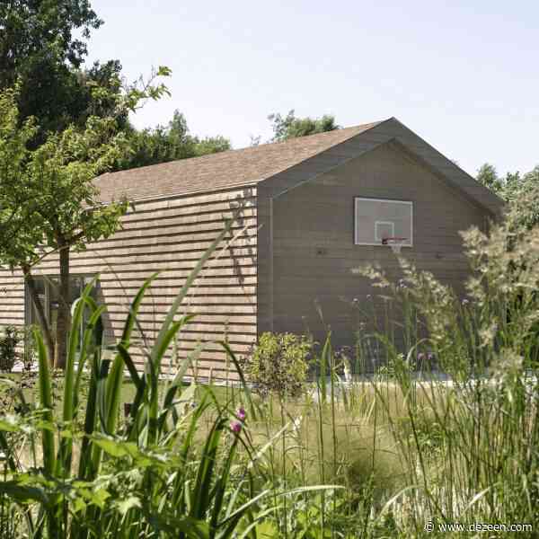 Clay tiles envelop prefabricated Studio Shed in the Netherlands