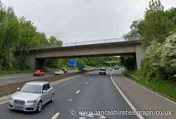 M65 was closed after man fell from bridge near Burnley