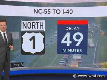 Major delays of nearly an hour on US-1 due to crash near Apex