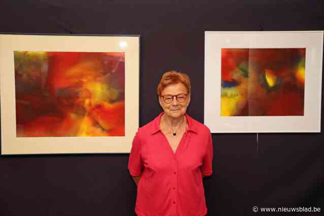 Irène stelt haar aquarellen tentoon