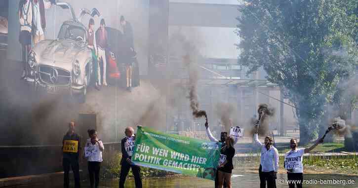 Klimaproteste am IAA-Gelände