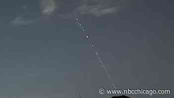 Did you see a string of lights in the sky over the weekend?