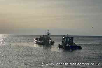 Blackpool RNLI called after people drift away on inflatable