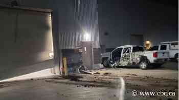 Multiple vehicles damaged in alleged excavator rampage at Winnipeg water treatment plant