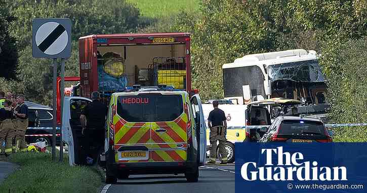 One killed and another critical after bus and car collide in Pembrokeshire