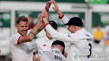 County Championship: Northamptonshire battling to avoid innings defeat by Lancashire