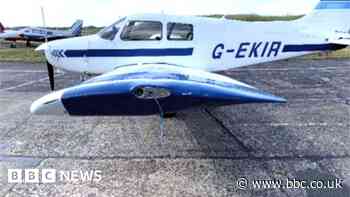 Sandtoft Airfield plane hit delivery van parked on taxiway - report