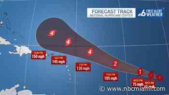 Tropical Storm Lee forecast to become a major hurricane as it moves across Atlantic
