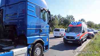 Riesen-Schutzengel für Fahrradfahrer auf der B105 bei Bentwisch