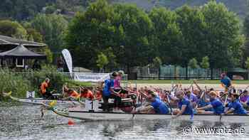Drachenboot-Sprint auf dem Jenaer Schleichersee