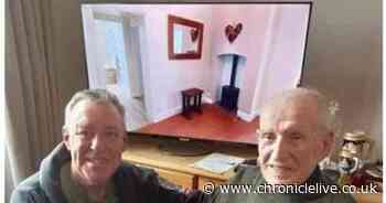 Hebburn veteran's delight at TV gift from comrades at Durham Light Infantry