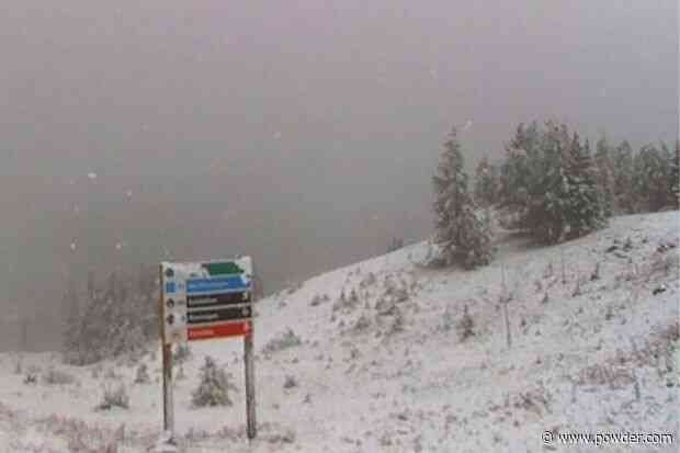 Canadian Ski Resort Sees First Snowfall Of The Season