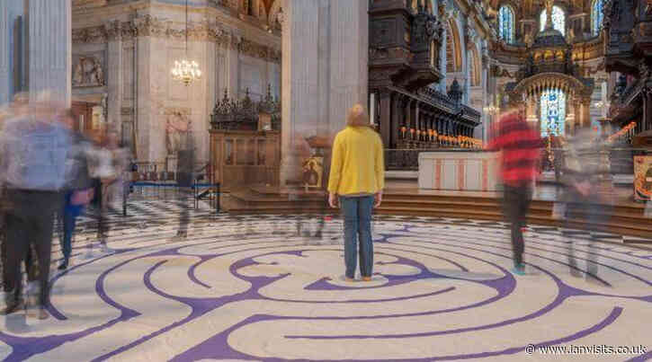 A labyrinth is being installed inside St Paul’s Cathedral