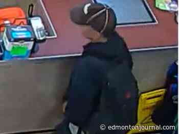 Edmonton police believe same suspect robbed pair of stores Saturday