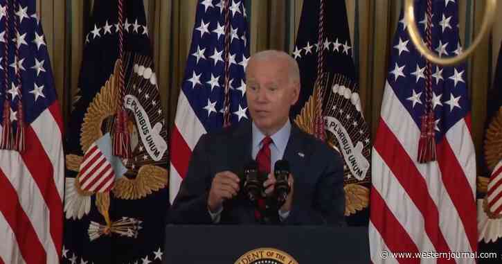 'Don't Tell Them': Biden Admits He Broke Protocol Immediately After Walking Into Press Briefing