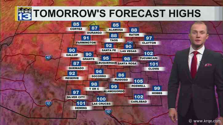 Record heat to wrap up the week