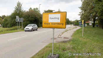 Provisorisches Verkehrsschild für Gauting