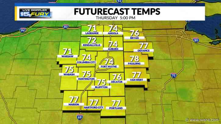 Sweatshirt weather will take the place of heat & humidity