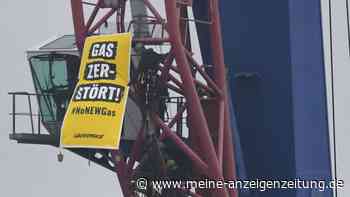 Greenpeace-Aktion gegen Pipeline-Verlegung für LNG-Terminal
