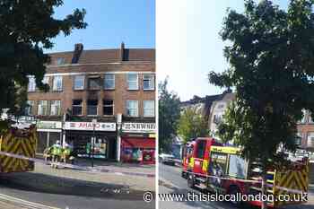 Flat gutted by fire in Craven Park Road in Harlesden