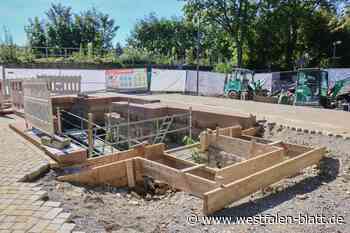 Baustelle nahe der Landesgartenschau Höxter hat Sommer überdauert