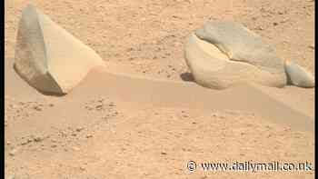 NASA's Perseverance rover spots a 'shark fin' and a 'crab claw' on Mars