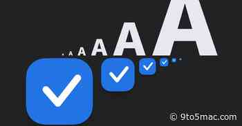 Things task manager adds adjustable text size with responsive layout on iPhone, iPad, and Mac