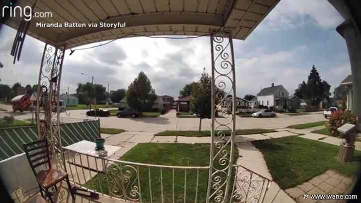 Doorbell cam shows collision involving two buses in Racine, Wisconsin