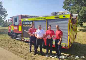 Firefighters urge Londoners to act safely and responsibly as heatwave continues into the weekend