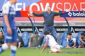 Hein Vanhaezebrouck is er nog niet helemaal gerust in wat zijn spits(en) betreft