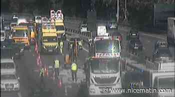 Camion couché sur l'A8: on fait le point sur la situation à 18h30