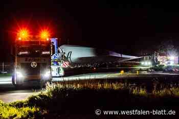 Stemwede: Tonnenschwere Rotorblätter  kriegen die Kurve