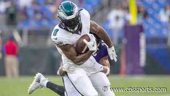 Eagles have interesting depth chart ahead of Week 1 opener against Patriots, listing four RBs as starter