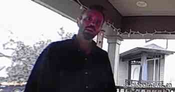 Airdrie grandparent scam suspect receives empty envelope, doorbell camera records exchange